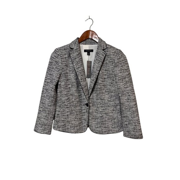 Ann Taylor Jackets & Blazers - NWT Ann Taylor 2P tweed blazer peplum waist preppy business old money academia